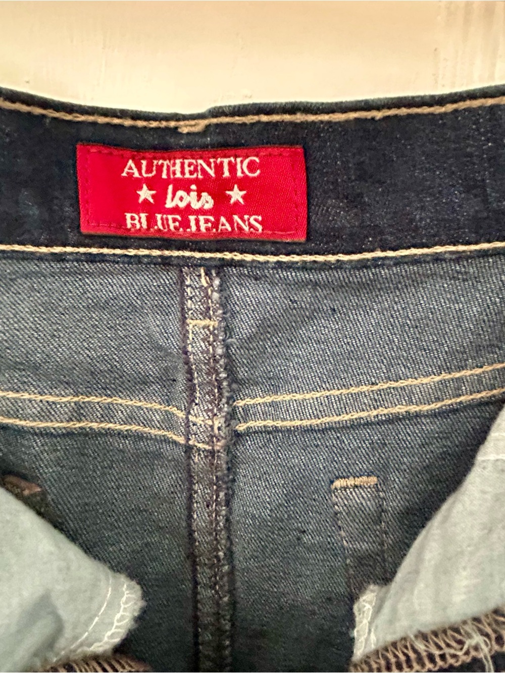 Y2K Lois Denim Maxi Skirt Made in Canada Dark Wash Size 5 - Picture 9 of 12
